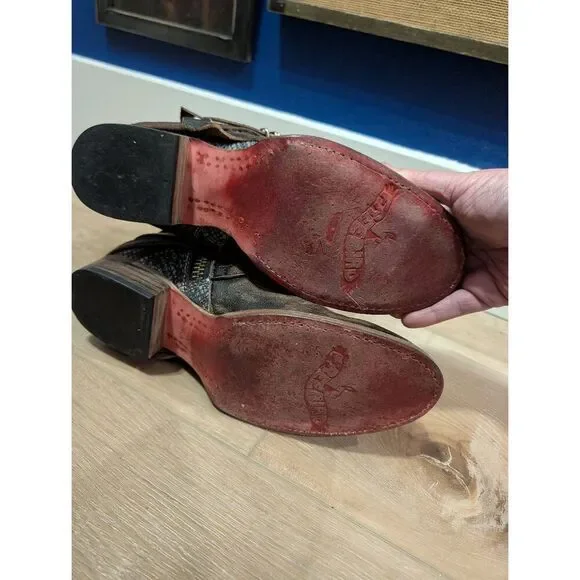 Freebird by Steven Belfast Booties Women's 9 Black Multi Blue Snake - Picture 10 of 12